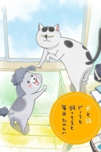 Постер Весёлые дни с кошкой и собакой (Inu to Neko Docchi mo Katteru to Mainichi Tanoshii)